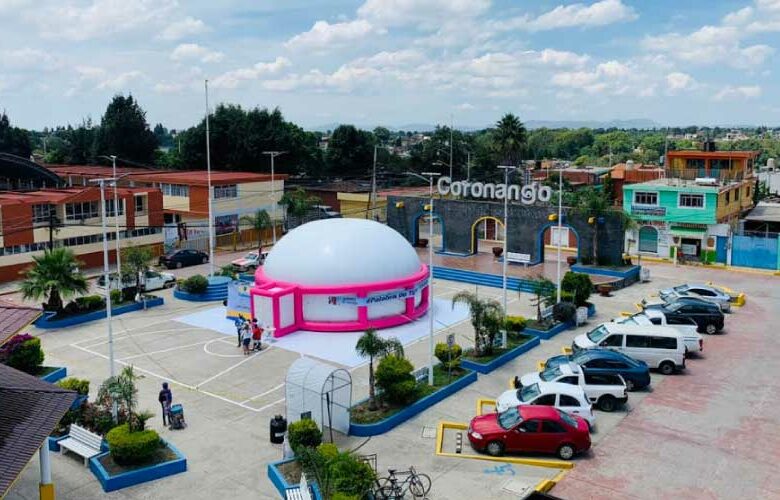 Cine domo en Coronango, Puebla