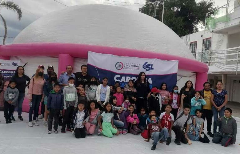 Cine domo en San Pedro Zacachimalpa, Puebla