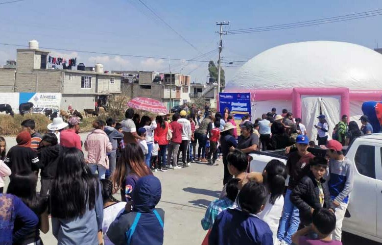 Cine domo en San Juan Tilapa, Toluca