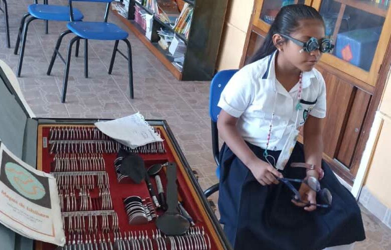 Brigada de optometría en Escuela Primaria Progreso de Río Grande