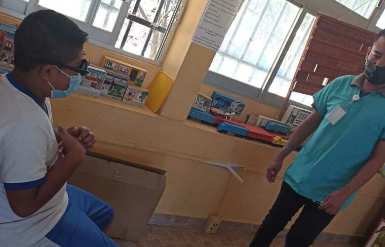 Brigada de optometría, es la Escuela Primaria Jaime Nunó