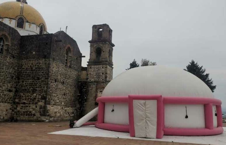 Cinedomo en la zona arqueológica de Tizatlán, Tlaxcala